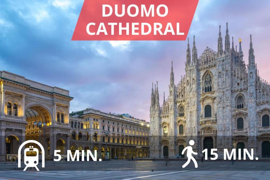 ミラノDuomo In 10 Minutes - Modern Close To Cadorna Stationアパートメント エクステリア 写真